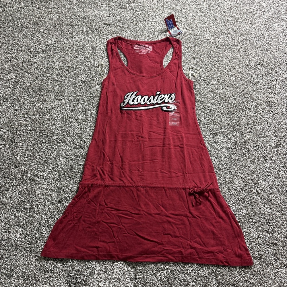 NEW Indiana University Hoosiers Women Dress Junior Fit Officially Licensed Large